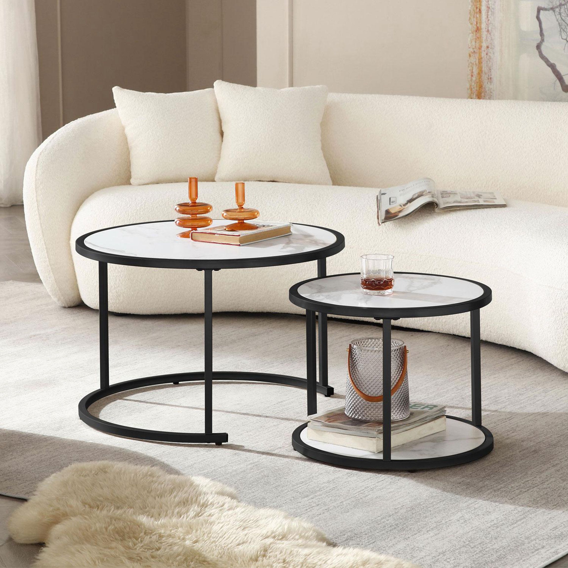 Mercer41 Lazarria Nesting Coffee Table | Wayfair Pertaining To Nesting Coffee Tables (View 8 of 15)