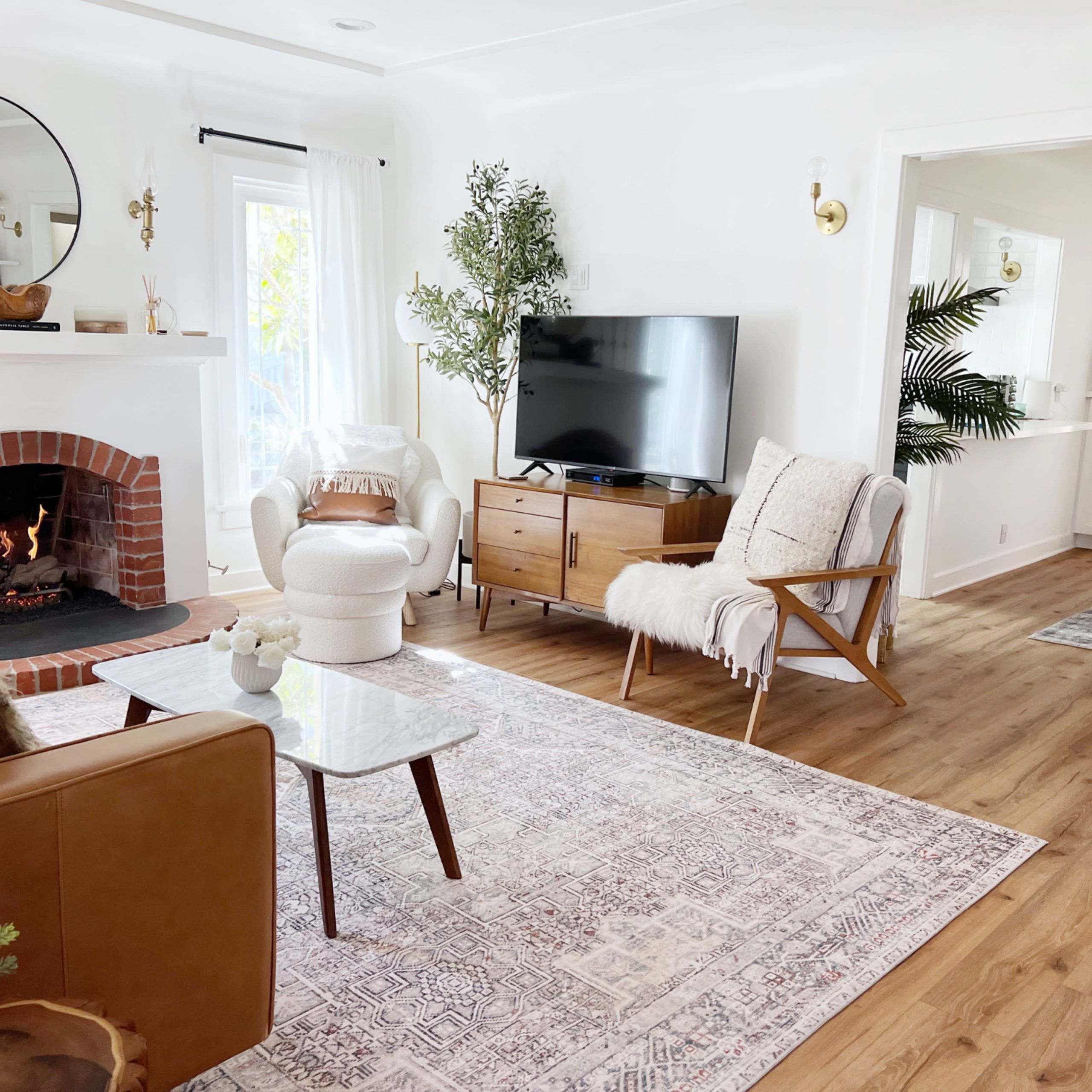 Mid Century Modern Surf Cottage + Sea House Home Scandinavian Encinitas Moonlight Beach | Perfect For Film & Photoshoots, Encinitas, Ca |  Production | Peerspace For Cozy Castle Boho Living Room Tables (View 5 of 15)
