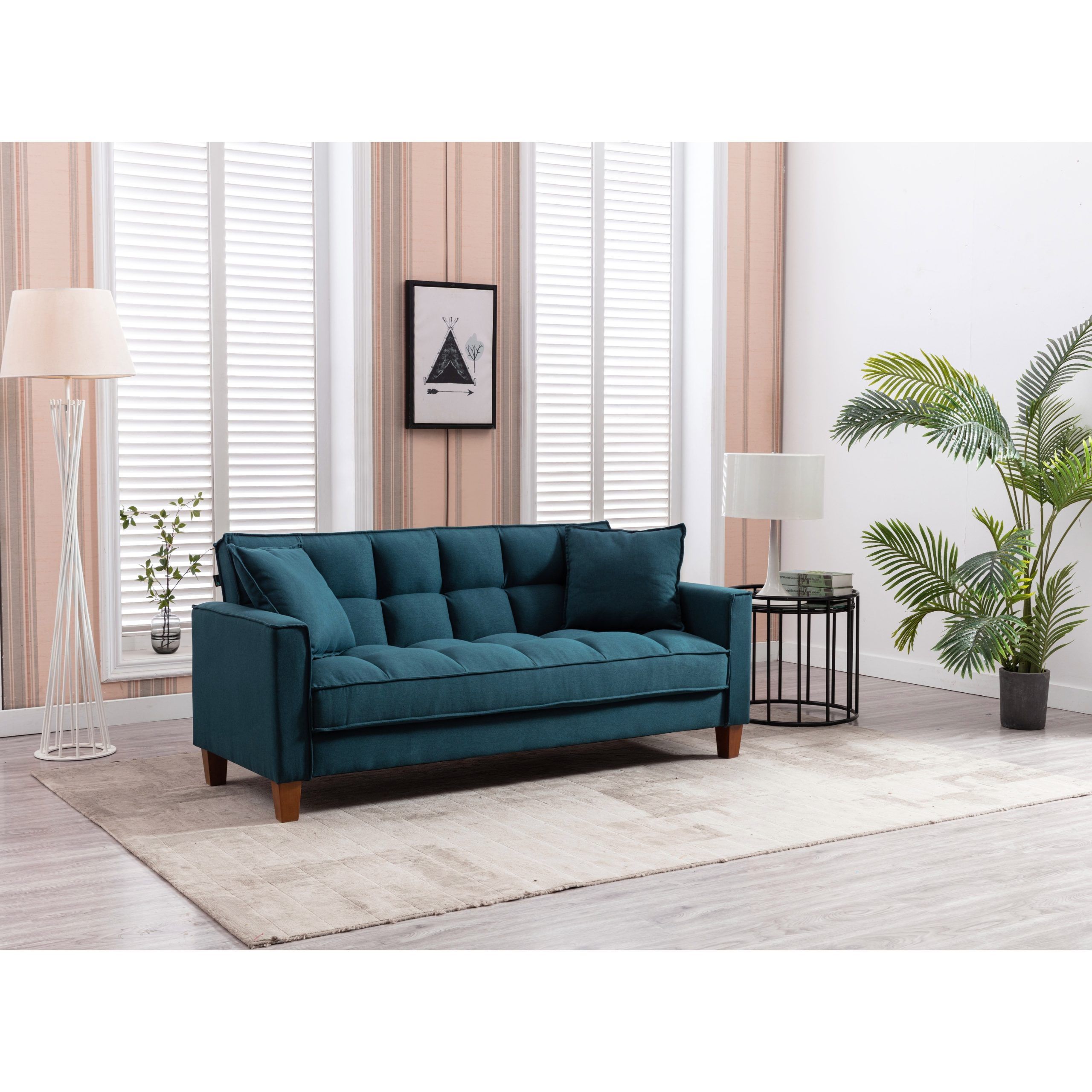 Moderb Linen Sofa – On Sale – Bed Bath & Beyond – 36406564 In Modern Blue Linen Sofas (View 9 of 15)