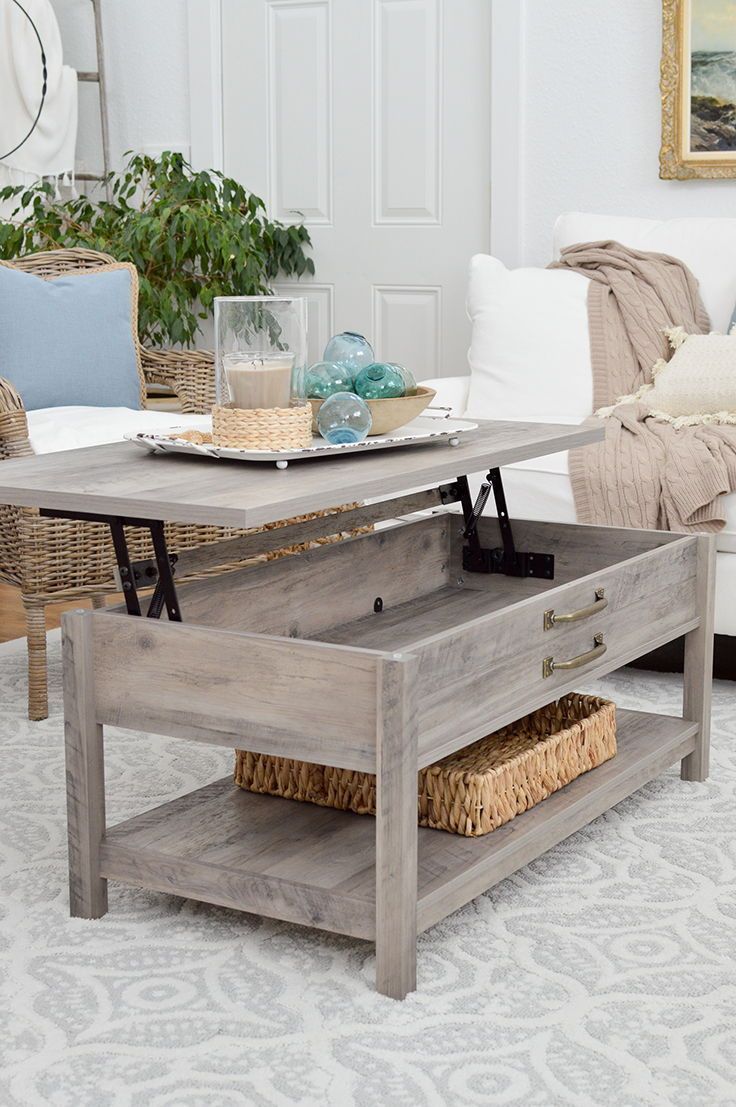 Modern Farmhouse Lift Top Coffee Table (View 3 of 15)