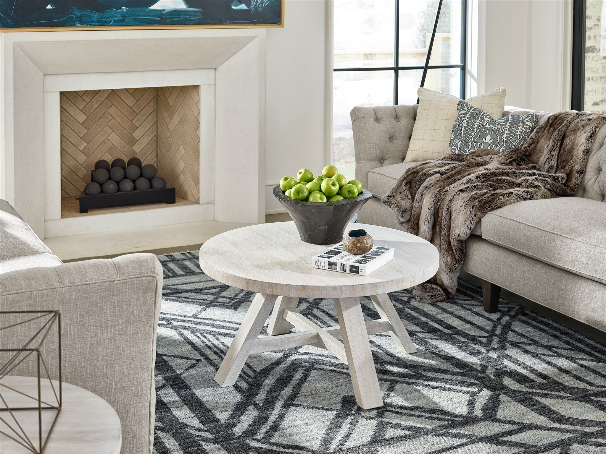 Modern Farmhouse Round Cocktail Table | Universal Furniture Pertaining To Modern Farmhouse Coffee Table Sets (View 6 of 15)