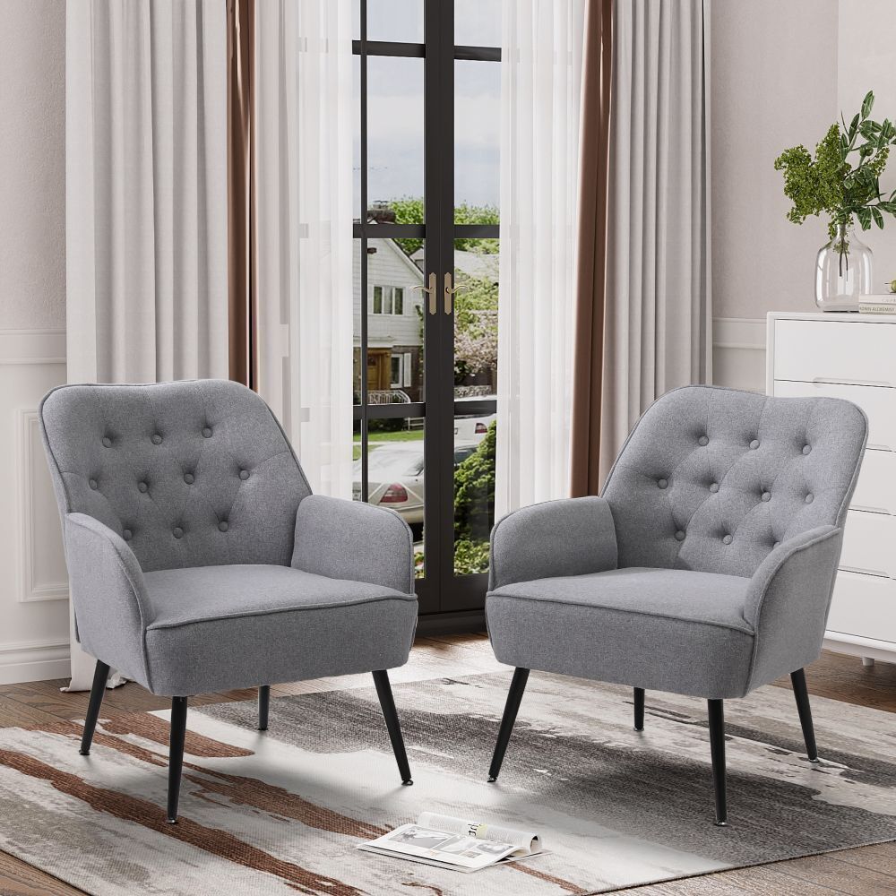 Modern Velvet Upholstered Accent Chair Comfy Armchair Vanity Chair W/ Metal  Legs | Ebay Throughout Modern Velvet Upholstered Recliner Chairs (Photo 10 of 15)