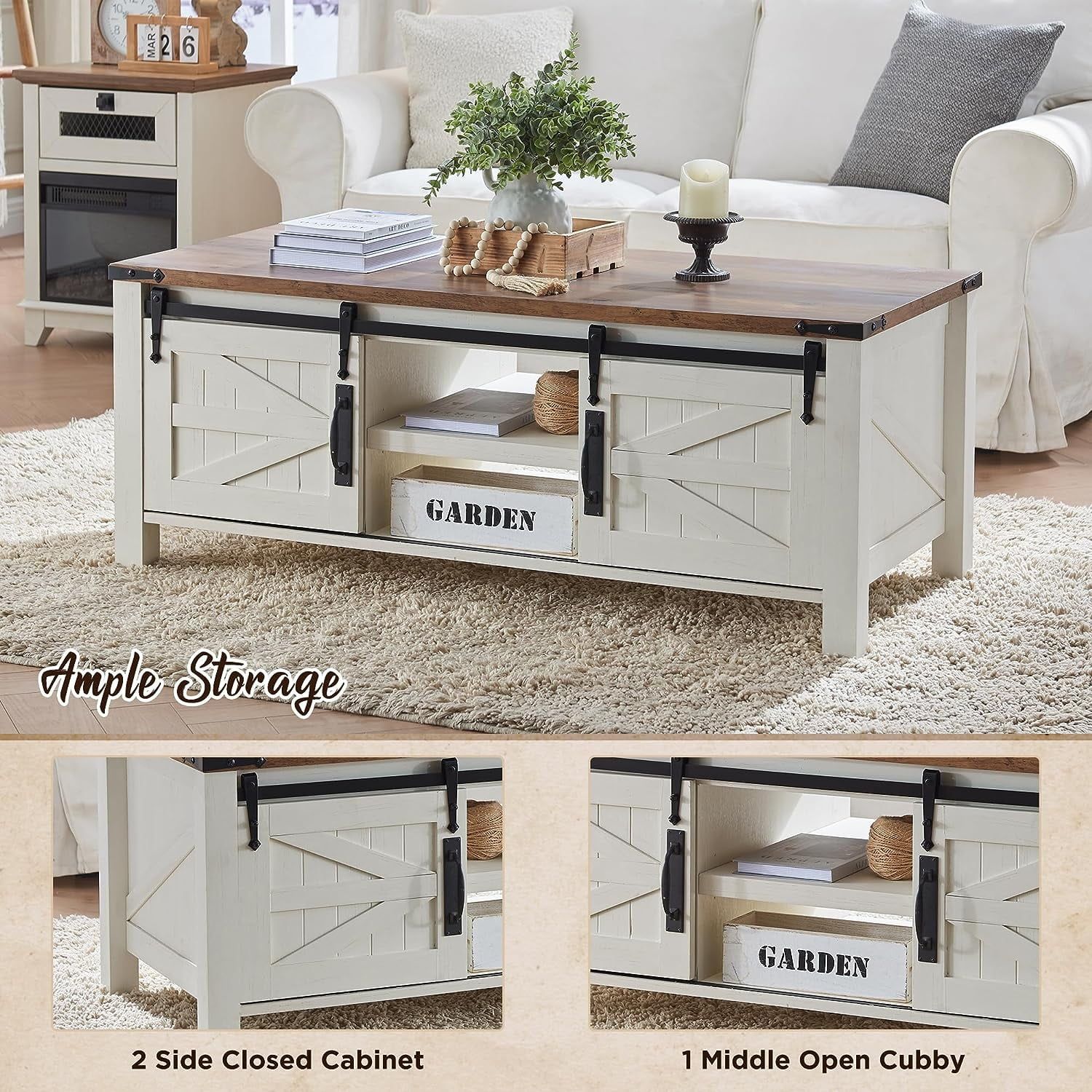 Featured Photo of Coffee Tables With Storage and Barn Doors