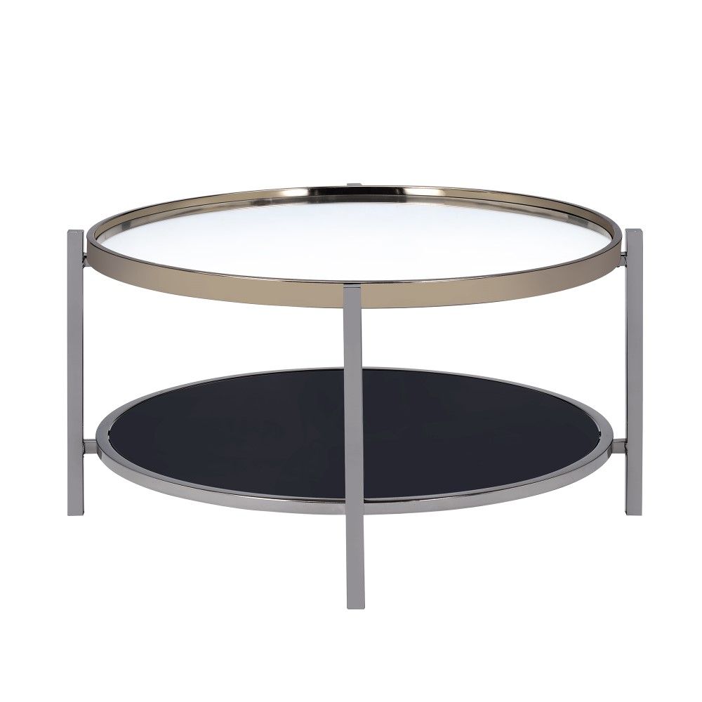 Picket House Furnishings – Monaco Round Coffee Table In Gold Slate –  Ceh100Cte Inside Monaco Round Coffee Tables (View 5 of 15)