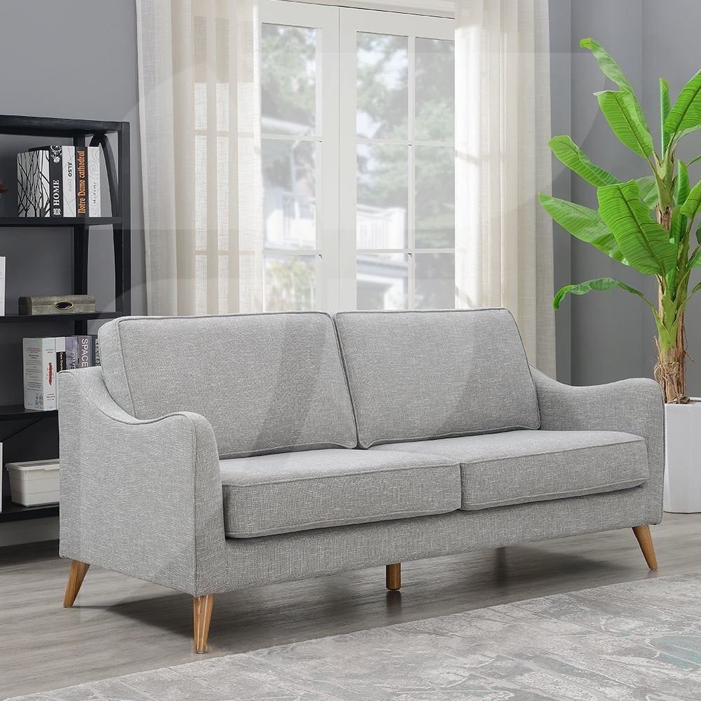 Robyn Grey Linen Linen Sofa – Sofas & Armchairs From Home Centre Direct Uk For Gray Linen Sofas (View 5 of 15)