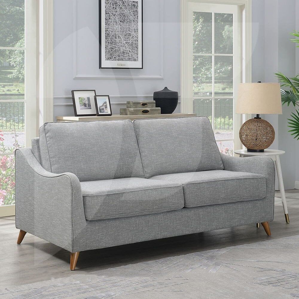 Robyn Light Grey Linen Sofa Bed – Sofas & Armchairs From Home Centre Direct  Uk Regarding Gray Linen Sofas (Photo 12 of 15)