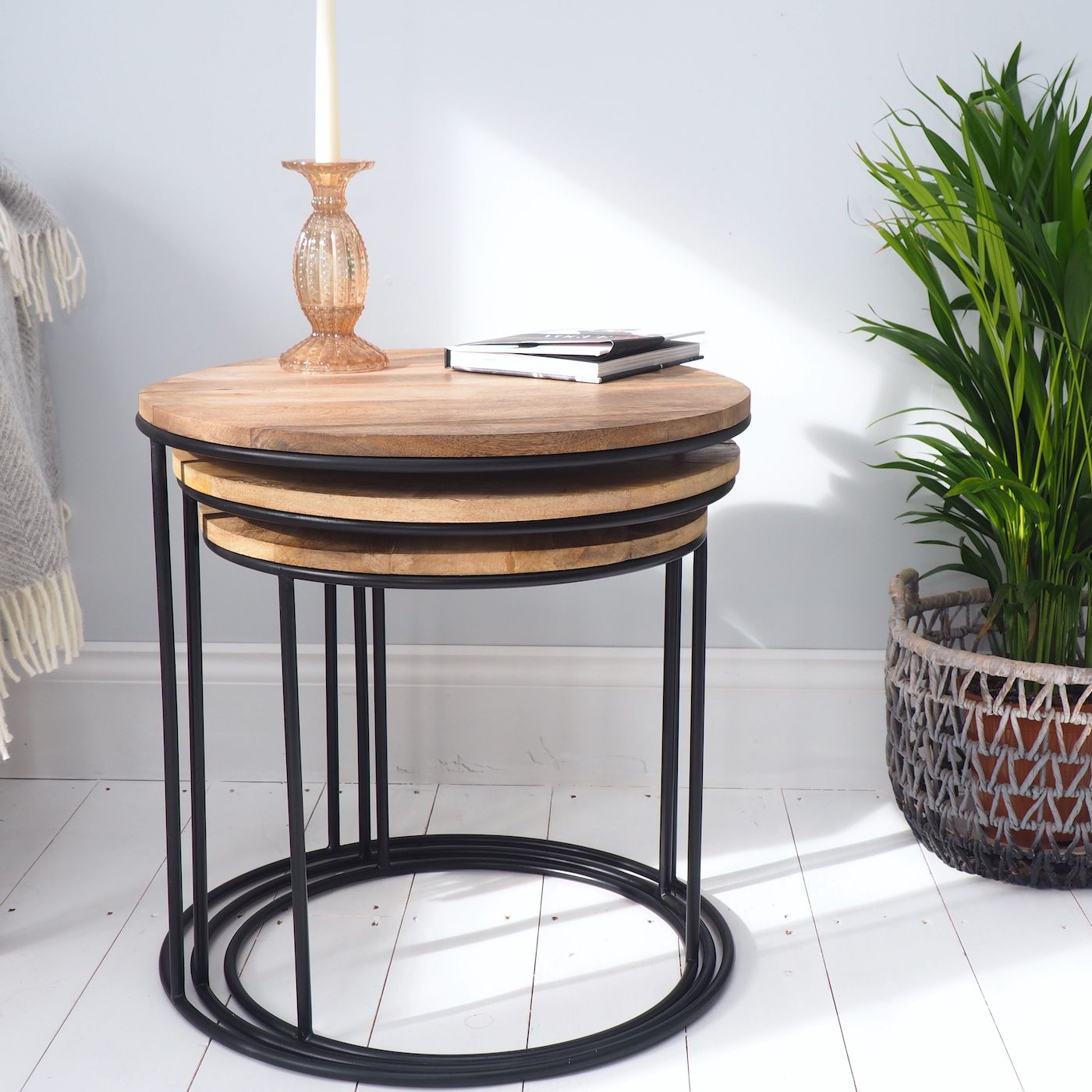 Round Nesting Tables – Za Za Homes Pertaining To Coffee Tables Of 3 Nesting Tables (View 6 of 15)