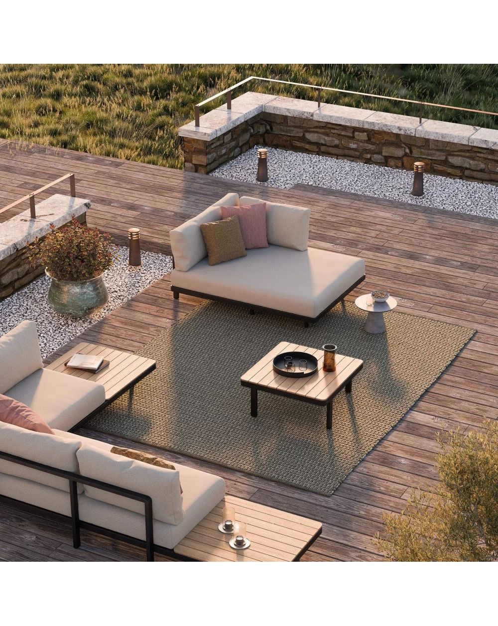 Royal Botania – Alura Coffee Table 80X80 – Outdoor Furniture Intended For Modern Outdoor Patio Coffee Tables (View 6 of 15)