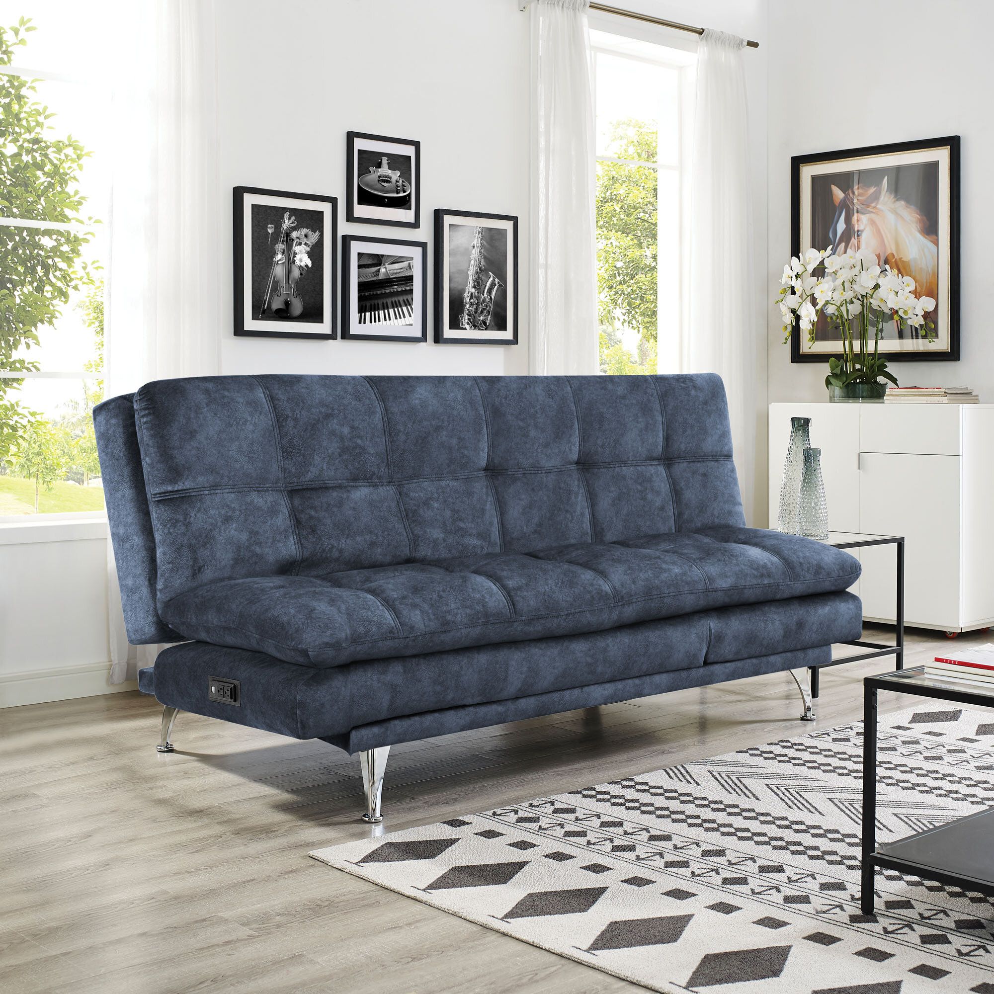 Serta Reuben 78.7'' Tufted Multi Functional Convertible Sleeper Sofa &  Reviews | Wayfair With Regard To Tufted Convertible Sleeper Sofas (Photo 1 of 15)