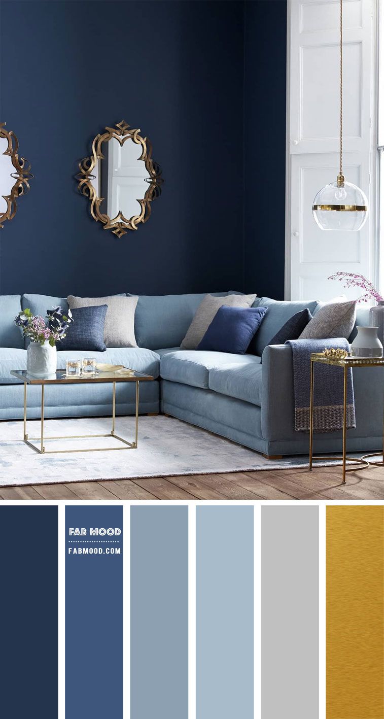 Shades Of Blue And Grey Living Room | Best Colour Combinations, Fabmood Pertaining To Sofas In Bluish Grey (Photo 15 of 15)