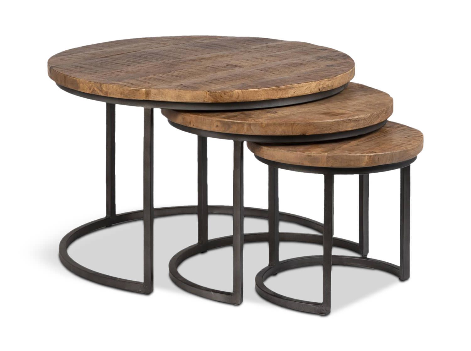 Shelby Nesting Coffee Tables | Hom Furniture Inside Nesting Coffee Tables (View 6 of 15)