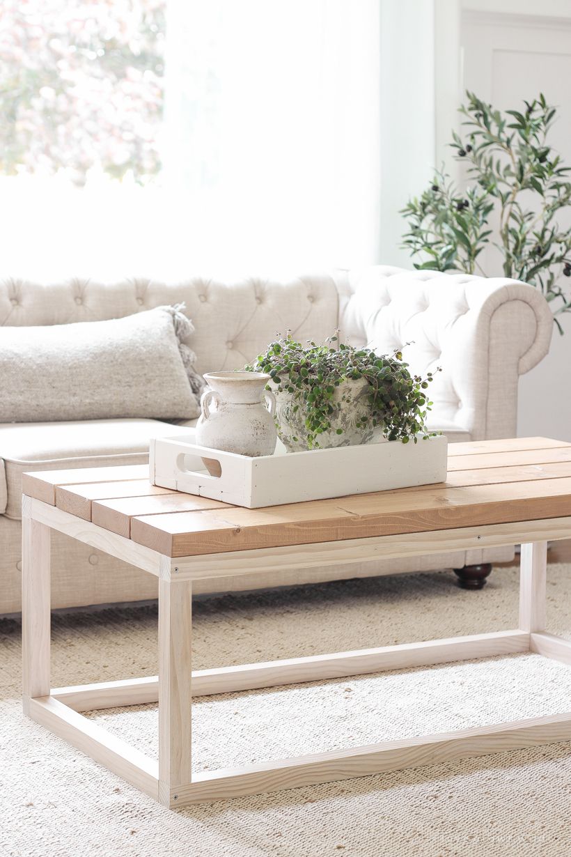 Simple Diy Coffee Table – Love Grows Wild Throughout Simple Design Coffee Tables (Photo 1 of 15)