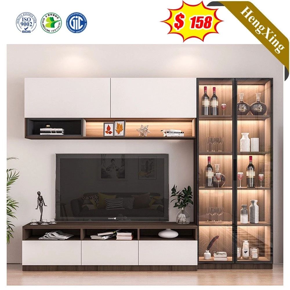 Simple Modern Design Living Room Furniture Tv Cabinets Wooden Melamine  Laminated Tv Stand With Left Storage Cabinet – China Tv Cabinets, Tv Unit |  Made In China For Dual Use Storage Cabinet Tv Stands (Photo 14 of 15)
