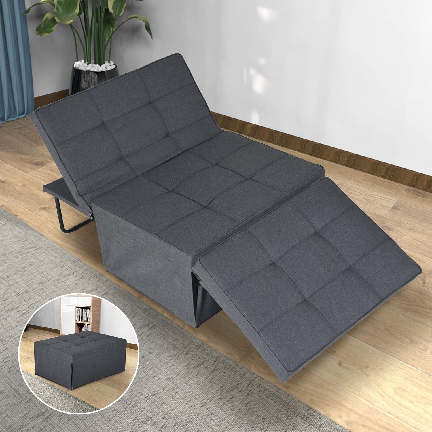 Sofa Bed, Sleeper Chair Bed, 4 In 1 Multi Function India | Ubuy Pertaining To 4 In 1 Convertible Sleeper Chair Beds (View 6 of 15)