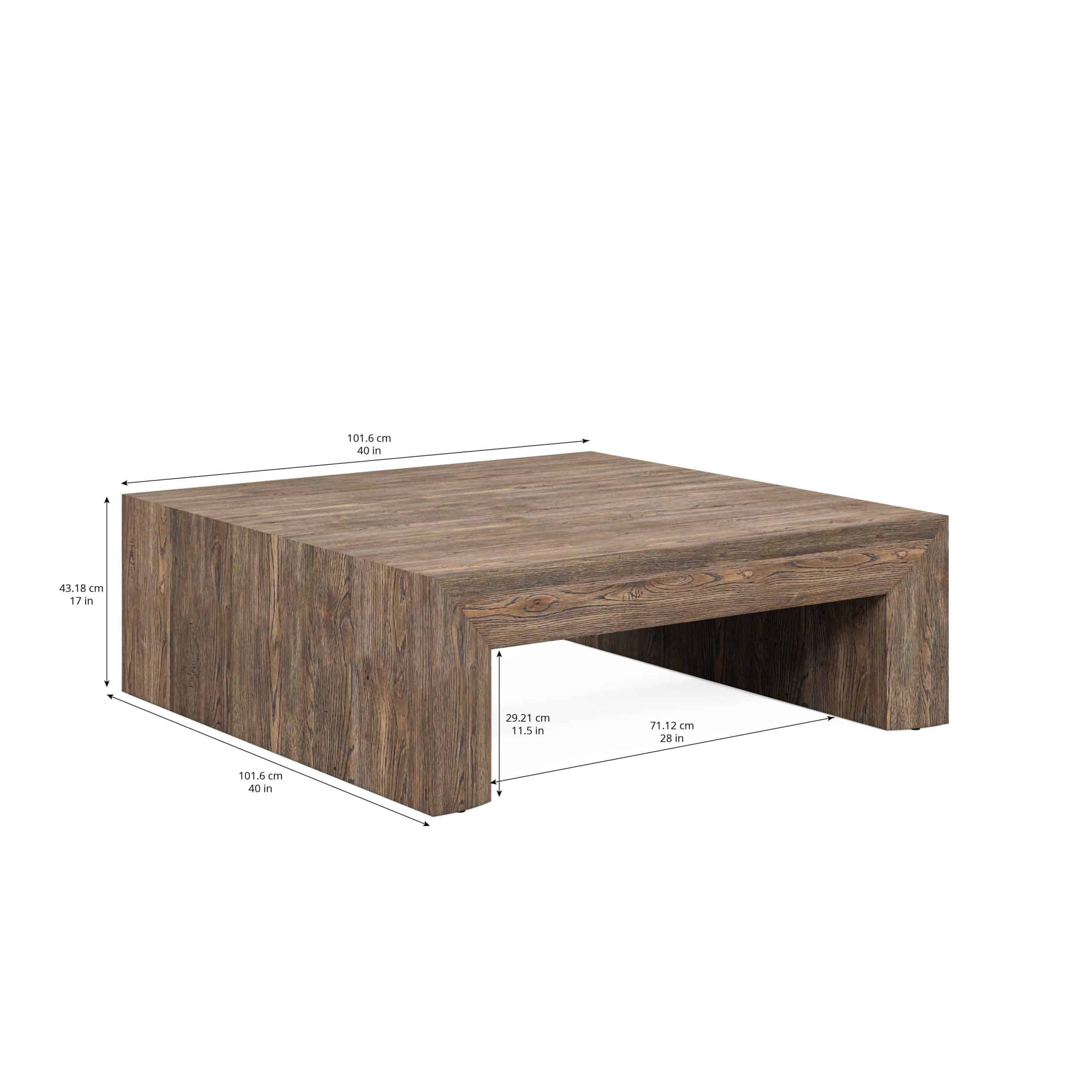 Stockyard Square Cocktail Table – Art Furniture Within Transitional Square Coffee Tables (Photo 7 of 15)