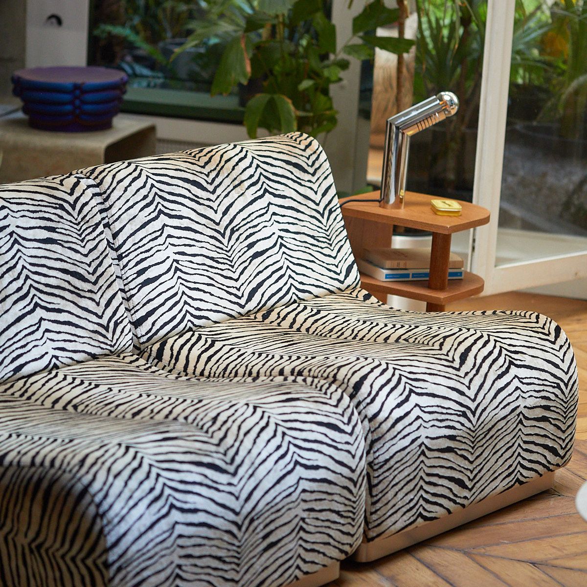 Tiger Velvet Modular Sofa – Rotondo – The Socialite Family With Sofas In Pattern (View 4 of 15)