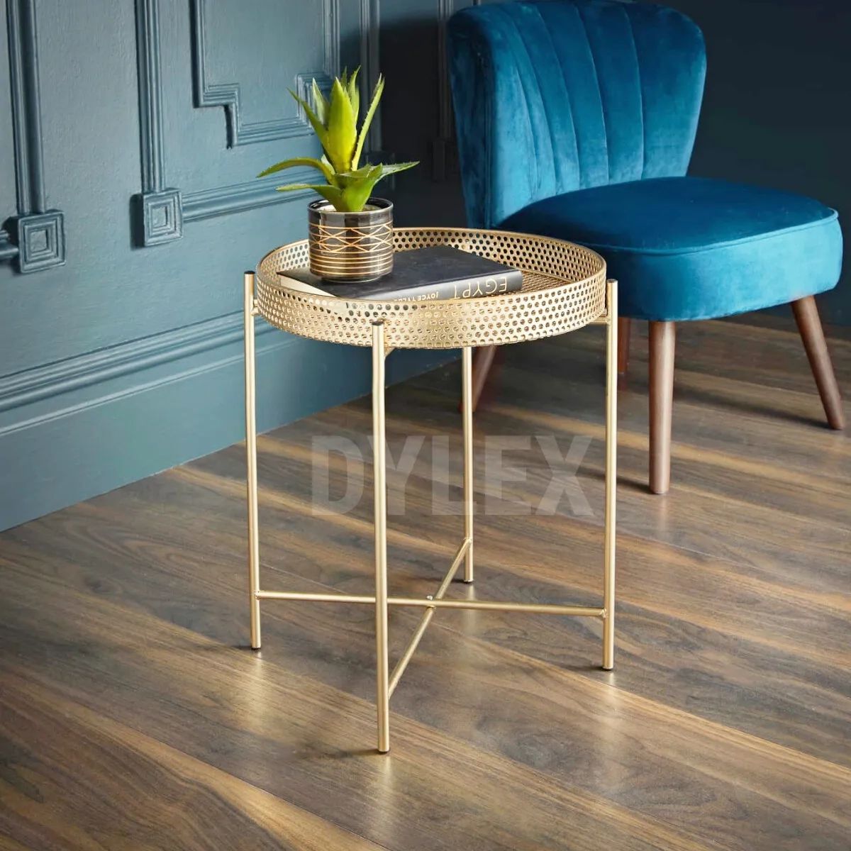 Tromso Gold Tray Metal Coffee Table With Removable Tray Top Max Loading:  10Kg | Ebay Pertaining To Detachable Tray Coffee Tables (Photo 1 of 15)
