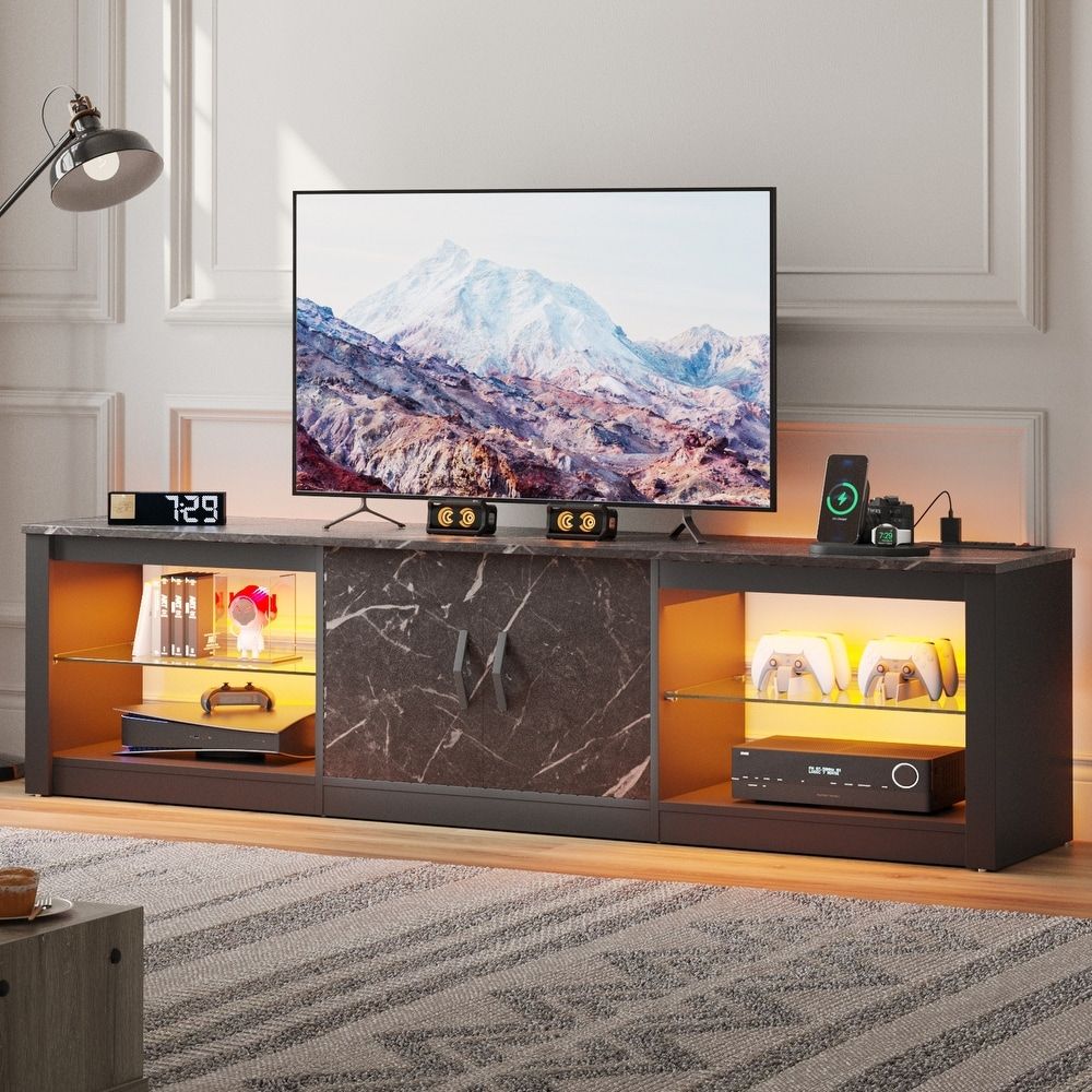 Tv Stands – Bed Bath & Beyond With Led Tv Stands With Outlet (Photo 12 of 15)