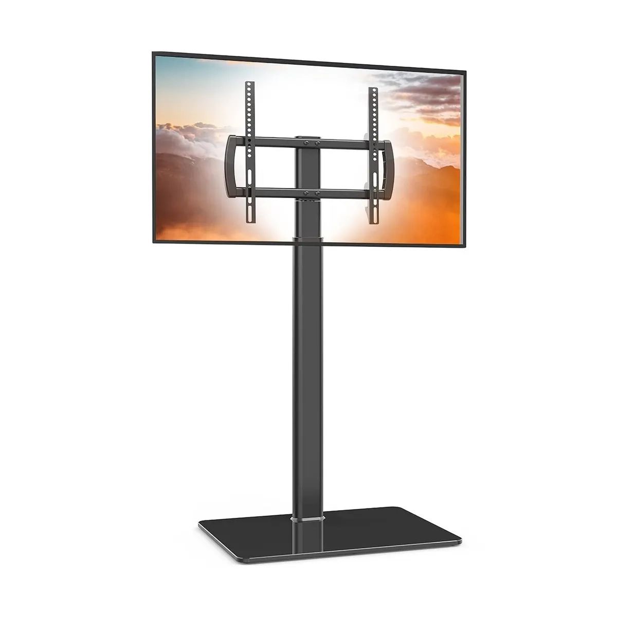 Universal Floor Tv Stand With Mount 80 Degree Swivel Height Adjustable And  Sp | Ebay Throughout Universal Floor Tv Stands (View 13 of 15)