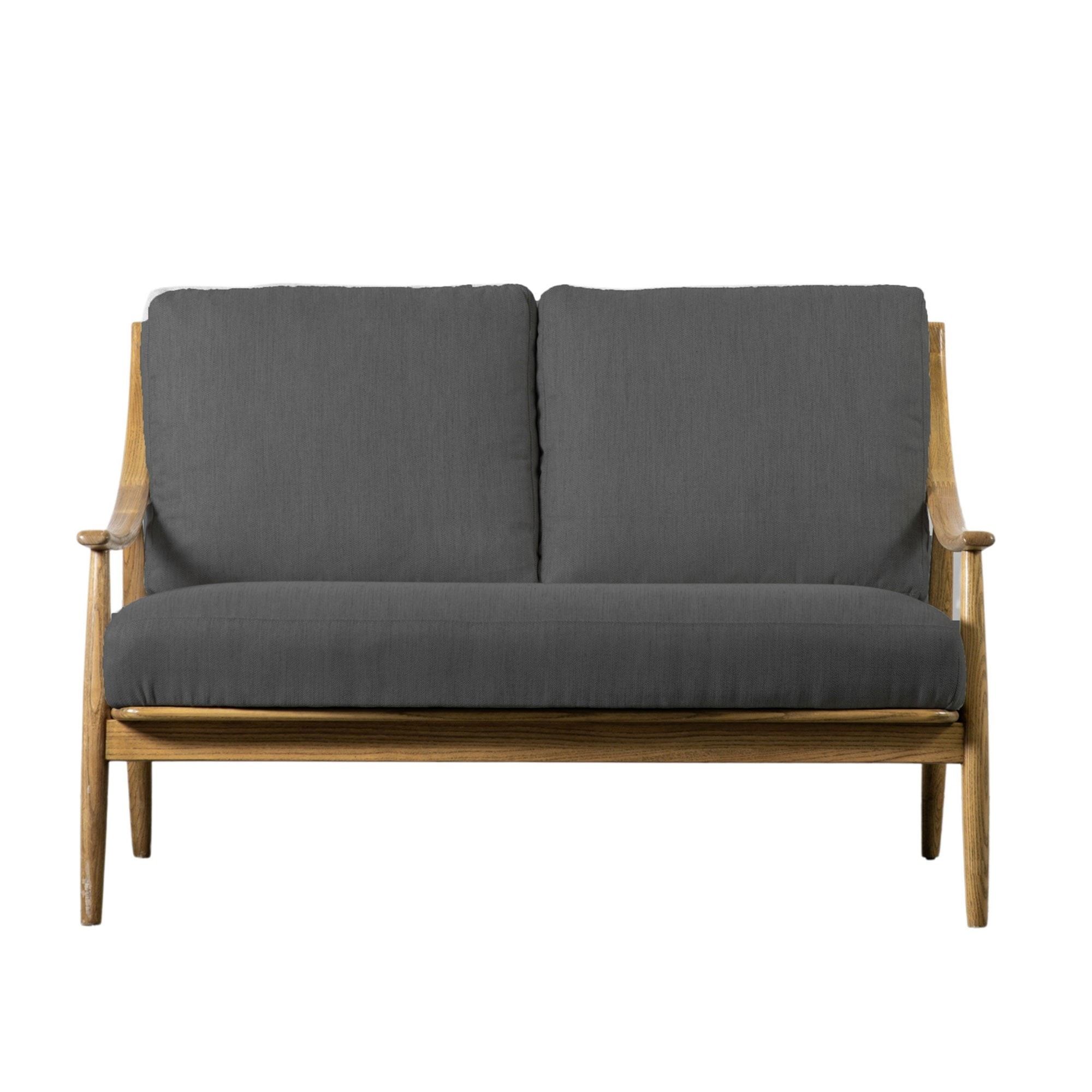 Villeneuve 2 Seater Dark Grey Linen Sofa | Lounge Furniture | Sofas In Gray Linen Sofas (View 14 of 15)