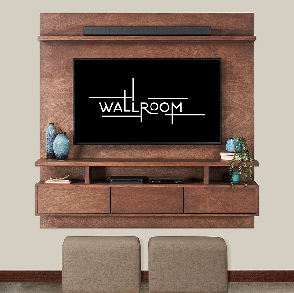 Wall Mounted Floating Tv Stand | Clifton Range | Wallroom With Regard To Top Shelf Mount Tv Stands (View 2 of 15)