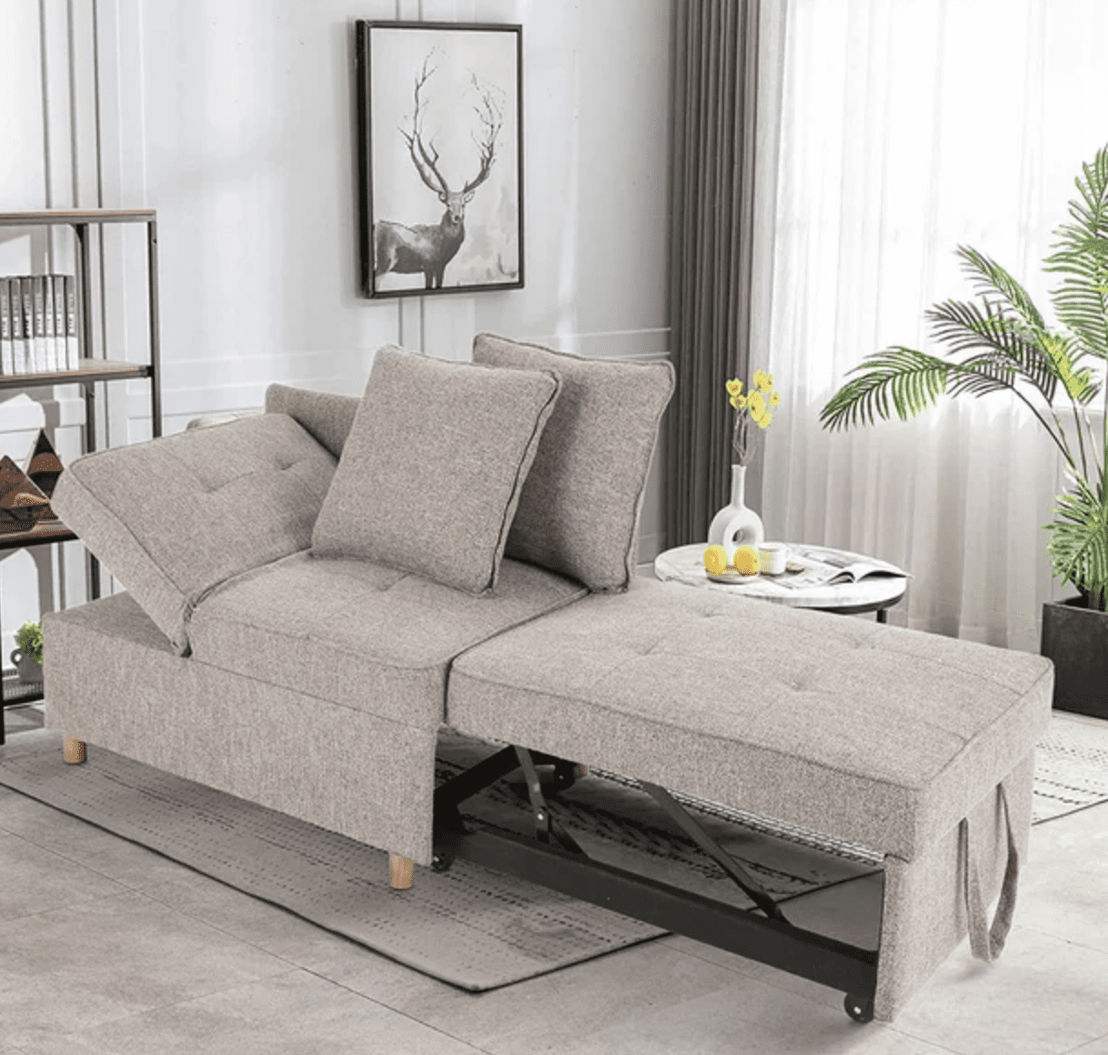 Walmart 4 In 1 Convertible Sofa: It'S Perfect For Small Spaces | Apartment  Therapy In 4 In 1 Convertible Sleeper Chair Beds (View 10 of 15)