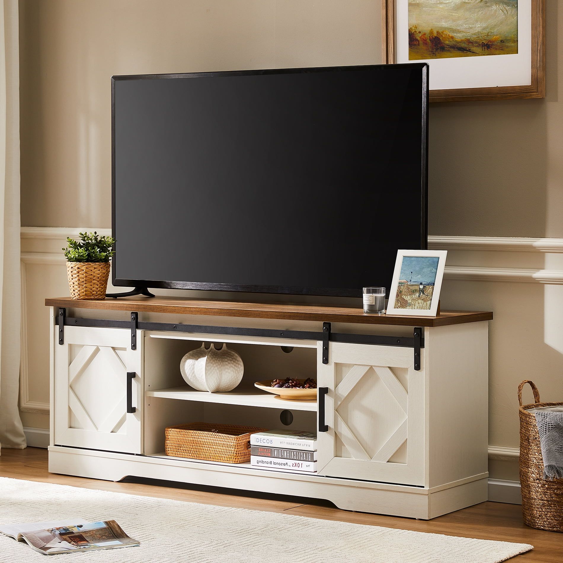 Featured Photo of Modern Farmhouse Rustic Tv Stands
