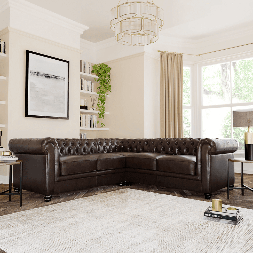 What Colours Go With A Brown Leather Sofa? | Inspiration | Furniture And  Choice Inside Faux Leather Sofas In Chocolate Brown (View 8 of 15)