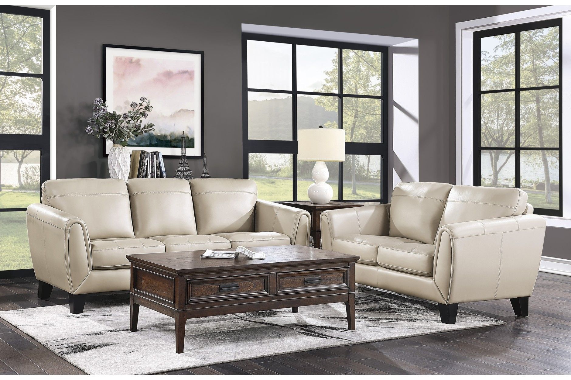 Your Neighborhood Furniture Store To Make Your House A Home For Top Grain Leather Loveseats (Photo 7 of 15)