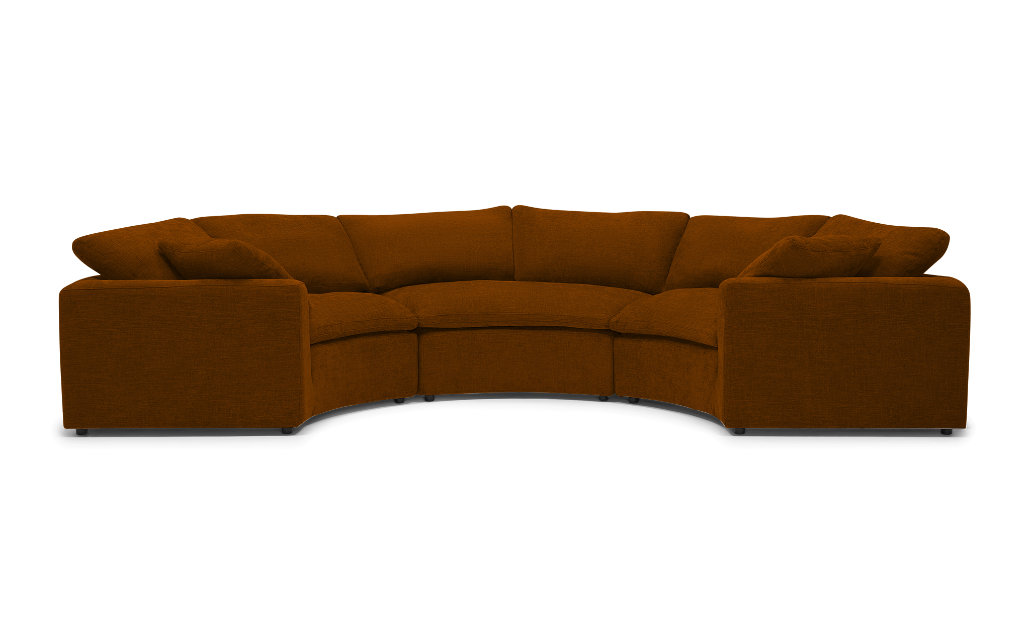 Bryant Semicircle Sectional (3 Piece) | Sectional, Curved Sectional Inside 130" Curved Sectionals (Photo 8 of 15)