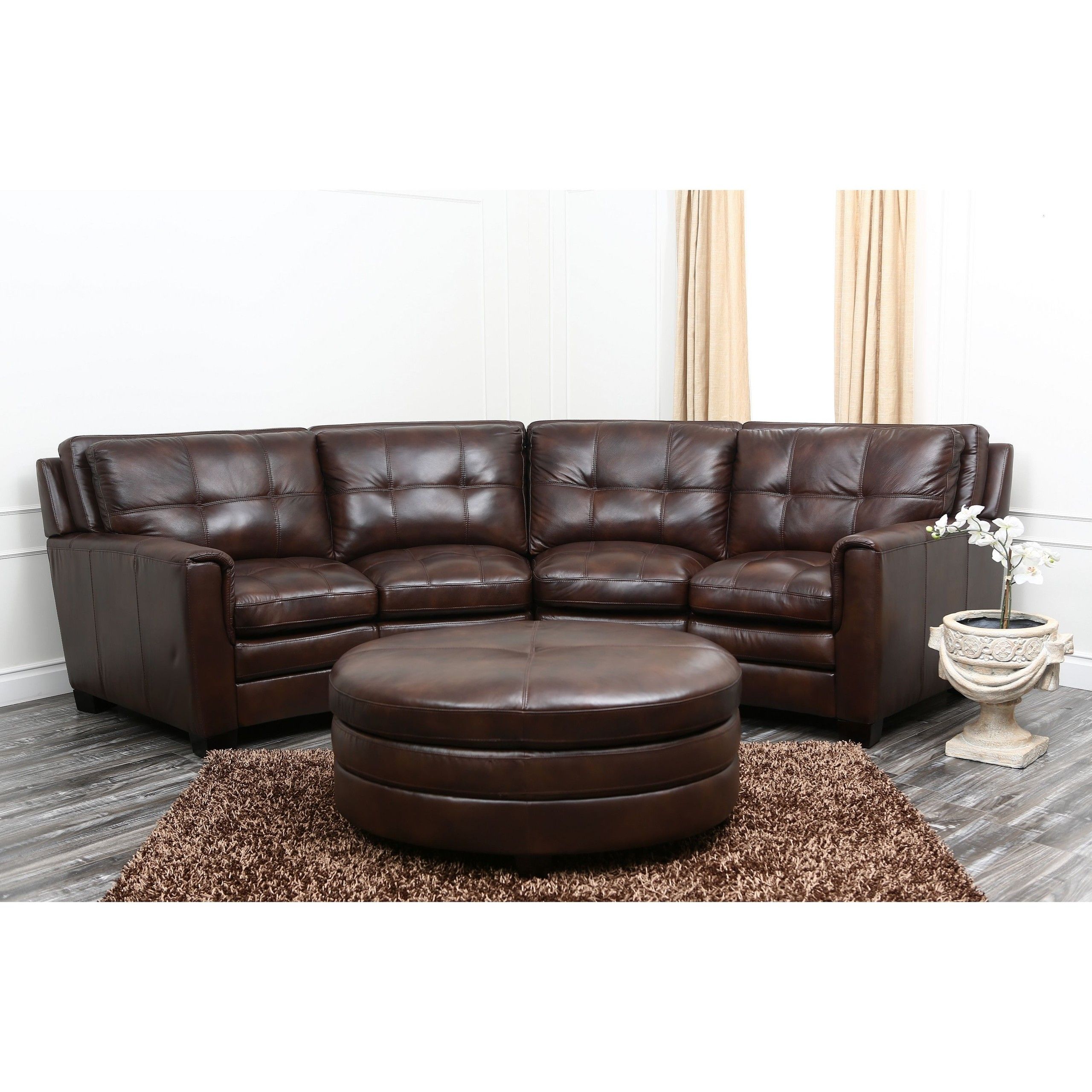 Curved Leather Sectional Sofas – Ideas On Foter Inside 130" Curved Sectionals (Photo 11 of 15)