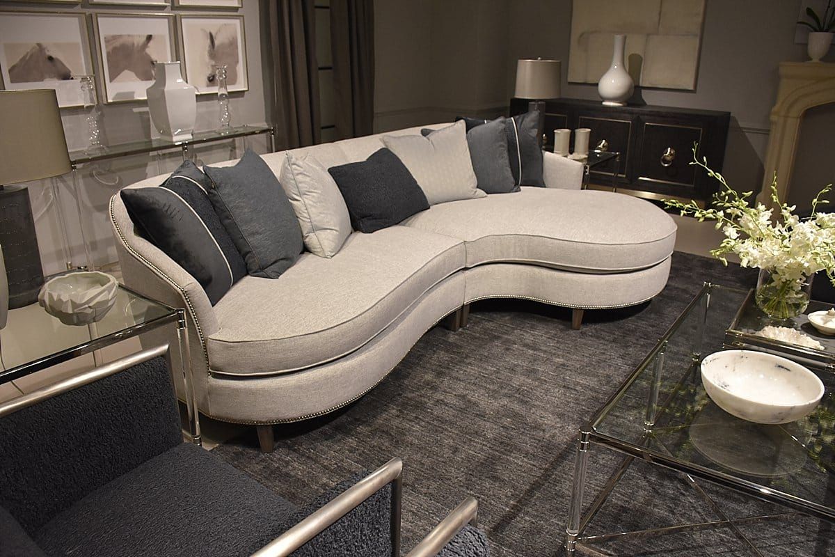 High Point Market Trends: Curved Sectionals – Wpl Interior Design Intended For 130&quot; Curved Sectionals (Photo 5 of 15)