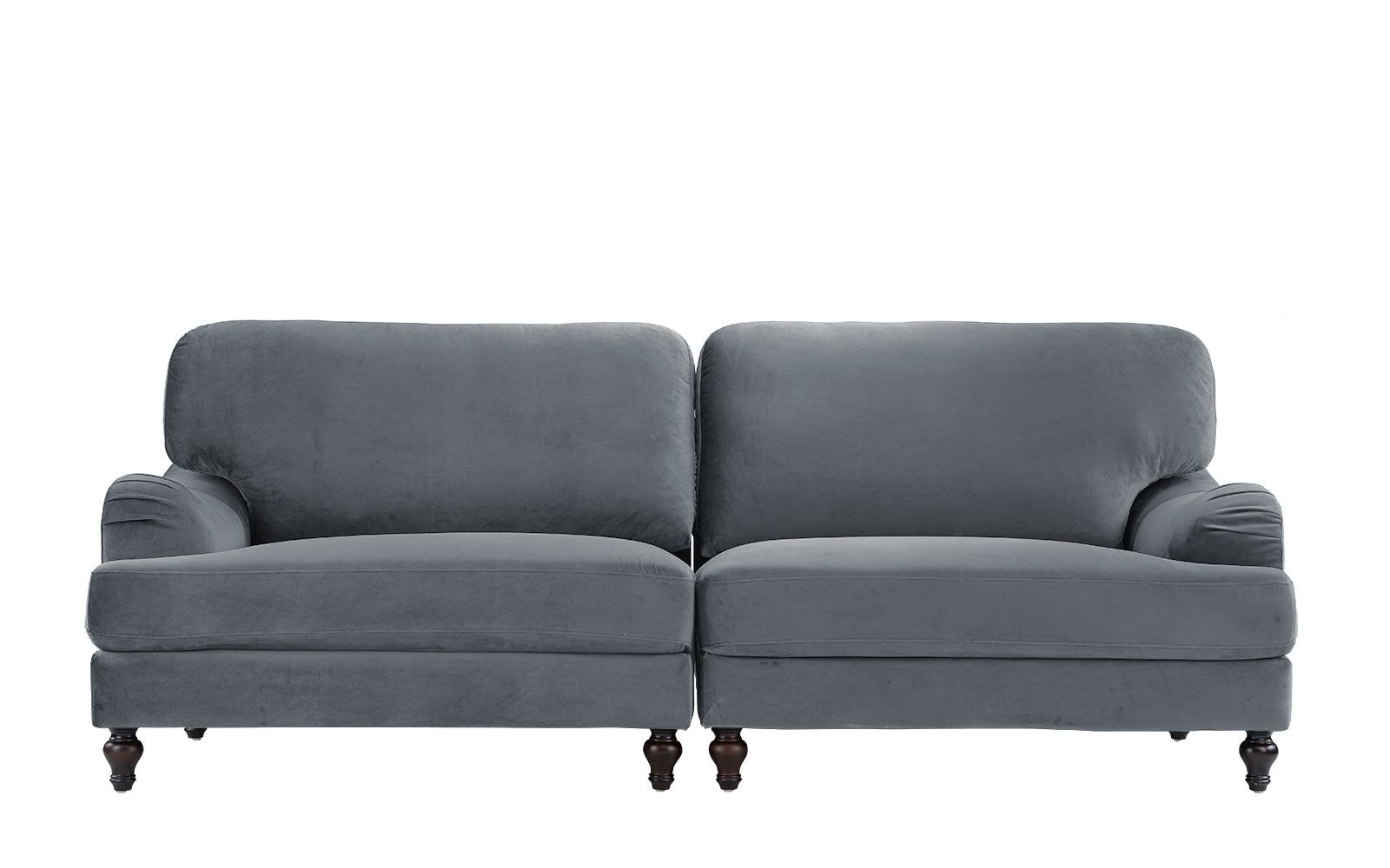 Nile (2) Piece Convertible Velvet Sofa | Sofamania | Reviews On Judge Intended For 66" Convertible Velvet Sofa Beds (View 15 of 15)