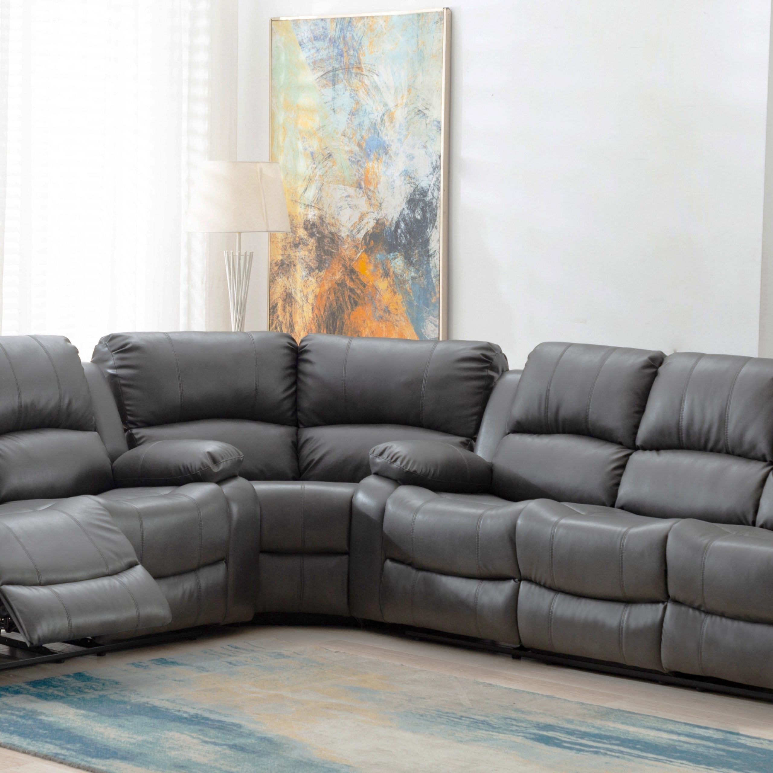 Pearl Performance Fabric (Leatheraire) Sectional – Yvonne'S Furniture+ Inside 104&quot; Sectional Sofas (View 15 of 15)