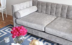 15 Best Light Gray Velvet Sofas