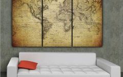 2024 Best of Vintage World Map Wall Art