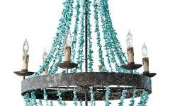 25 Inspirations Turquoise Stone Chandelier Lighting