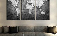 20 The Best Abstract Map Wall Art