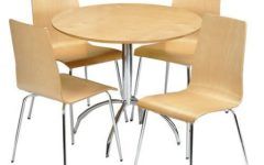 25 Inspirations 4 Seater Round Wooden Dining Tables With Chrome Legs
