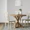 Small Dining Tables With Rustic Pine Ash Brown Finish