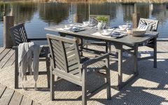 15 Ideas of Gray Extendable Patio Dining Sets