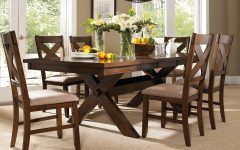 2024 Best of Craftsman 7 Piece Rectangle Extension Dining Sets With Arm & Side Chairs