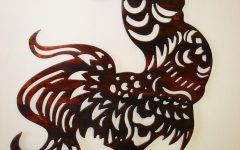  Best 20+ of Metal Rooster Wall Decor