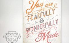 20 Collection of Fearfully and Wonderfully Made Wall Art