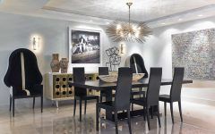 Black Furniture Sets for Art Deco Dining Room