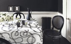 Black White Dining Room Interior Ideas 2013