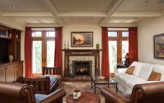 Craftsman Living Room With Rich Warm Colors Tone