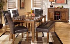 Decorative Rustic Dining Room With Contemporary Furniture