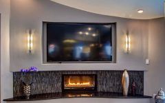Living Room With Art Deco Inspired Gas Fireplace