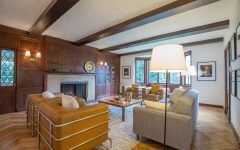Luxury Craftsman Living Room With Beams